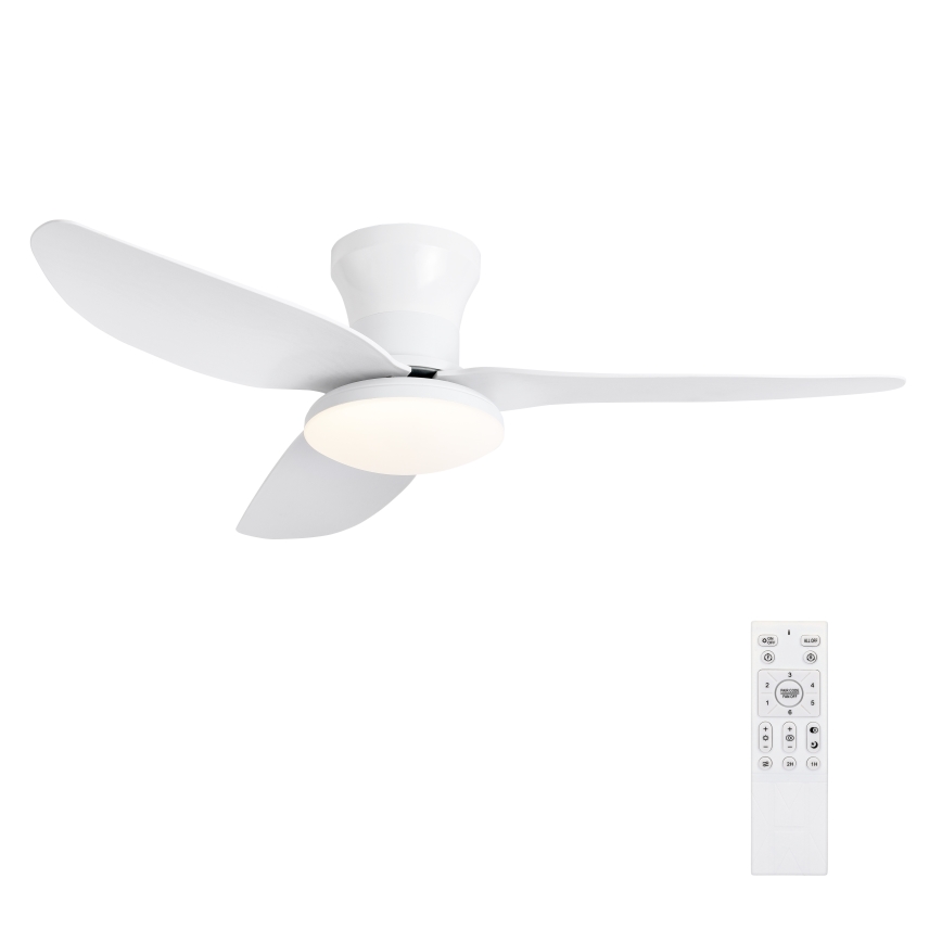 Brilagi - Dimbare LED-plafondventilator LED/30W/230V 3000-6500K wit + afstandsbediening