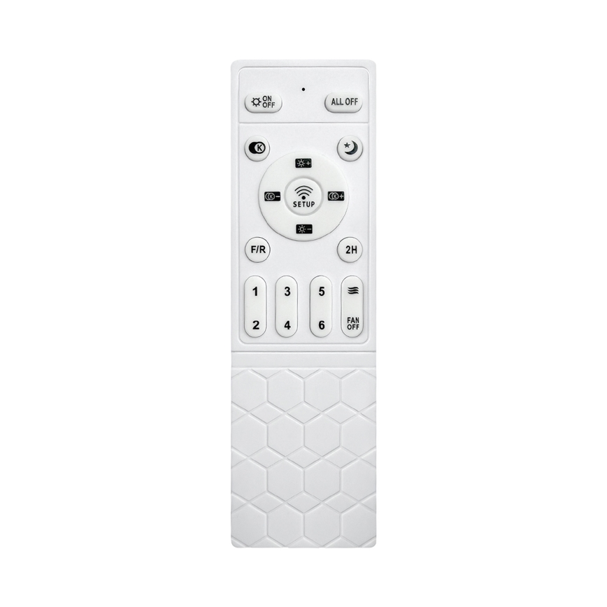 Brilagi - Dimbare LED-plafondventilator LED/32W/230V 3000-6500K Ø 95 cm zwart/bruin + afstandsbediening