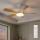 Brilagi - Dimbare LED-plafondventilator LED/34W/230V 3000-6500K Ø 132 cm wit/bruin + afstandsbediening