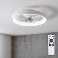 Brilagi - dimbare LED-plafondventilator LED/34W/230V 3000–6500K Ø 50 cm wit + afstandsbediening