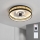 Brilagi - Dimbare LED-plafondventilator LED/34W/230V 50 cm zwart/goud + afstandsbediening
