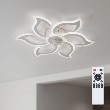 Brilagi - Dimbare LED-plafondventilator LED/34W/230V Ø 83 cm wit + afstandsbediening