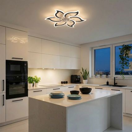 Brilagi - Dimbare LED-plafondventilator LED/34W/230V Ø 83 cm zwart + afstandsbediening