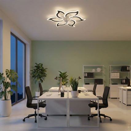 Brilagi - Dimbare LED-plafondventilator LED/34W/230V Ø 83 cm zwart + afstandsbediening