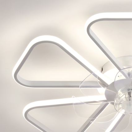 Brilagi - LED-dimbare plafondventilator LED/38W/230V 3000-6500K Ø 76 cm wit + afstandsbediening