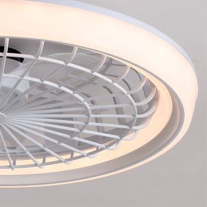 Brilagi - Dimbare LED-plafondventilator LED/40W/230V Ø 48 cm wit + afstandsbediening