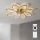 Brilagi - Dimbare LED-plafondventilator LED/43W/230V Ø 90 cm goudkleurig + afstandsbediening