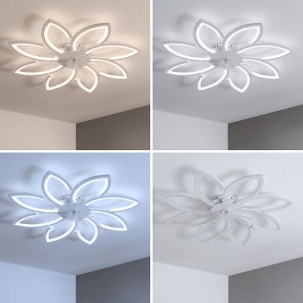 Brilagi - dimbare LED-plafondventilator LED/43W/230V Ø 90 cm wit + afstandsbediening