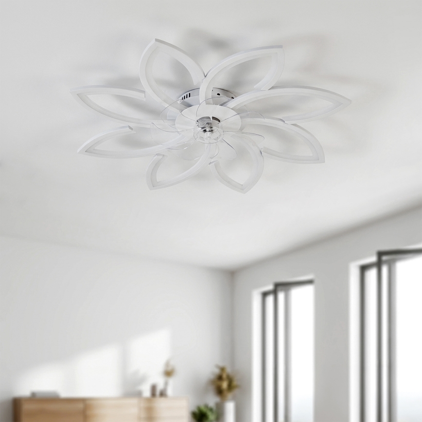 Brilagi - dimbare LED-plafondventilator LED/43W/230V Ø 90 cm wit + afstandsbediening