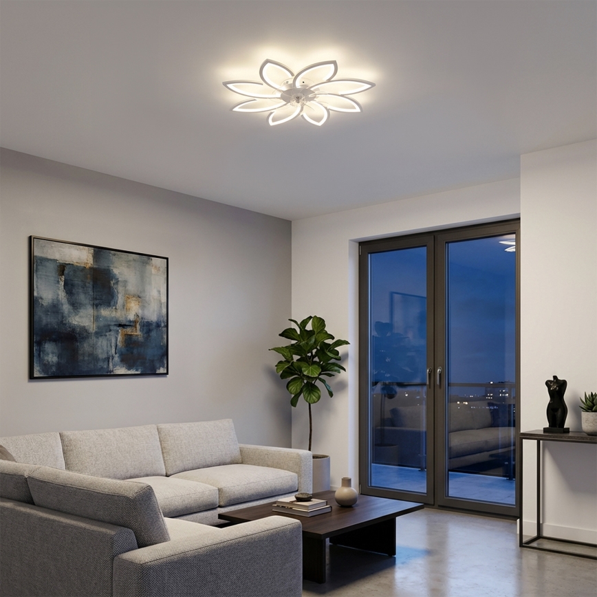 Brilagi - dimbare LED-plafondventilator LED/43W/230V Ø 90 cm wit + afstandsbediening