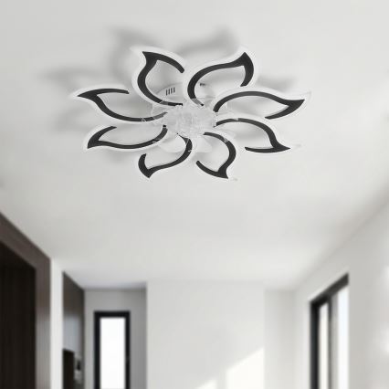 Brilagi - Dimbare LED-plafondventilator LED/44W/230V Ø 90 cm zwart + met afstandsbediening