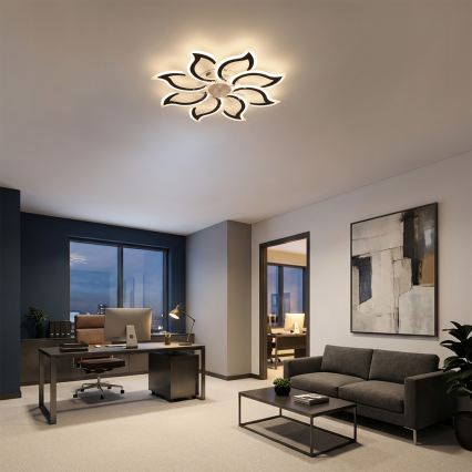 Brilagi - Dimbare LED-plafondventilator LED/44W/230V Ø 90 cm zwart + met afstandsbediening