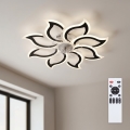 Brilagi - Dimbare LED-plafondventilator LED/44W/230V Ø 90 cm zwart + met afstandsbediening