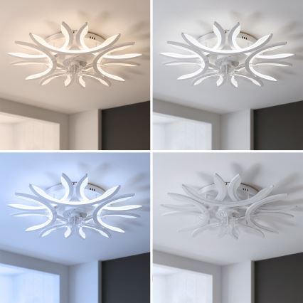 Brilagi - Dimbare LED-plafondventilator LED/70W/230V Ø 76 cm wit + afstandsbediening