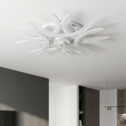 Brilagi - Dimbare LED-plafondventilator LED/70W/230V Ø 76 cm wit + afstandsbediening