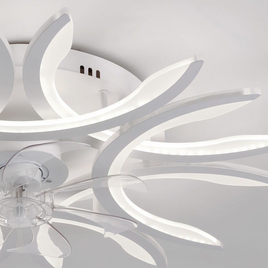 Brilagi - Dimbare LED-plafondventilator LED/70W/230V Ø 76 cm wit + afstandsbediening