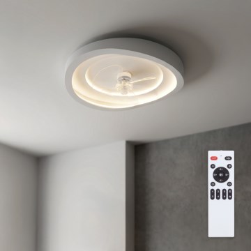Brilagi - Dimbare LED-plafondventilator LED/80W/230V Ø 50 cm wit + afstandsbediening
