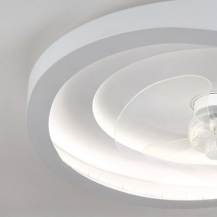 Brilagi - dimbare LED-plafondventilator LED/80W/230V 3000-6500K Ø 50 cm wit + afstandsbediening