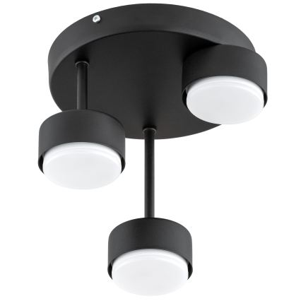 Brilagi - LED RGB+CCT dimbare opbouwplafondlamp MONO 3xGX53/14W/230V 2700-6500K Wi-Fi Tuya zwart