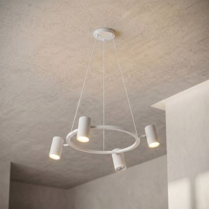 Brilagi - LED RGBW dimbare hanglamp aan kabel SELE 4xGU10/6,5W/230V 2700-6500K wit