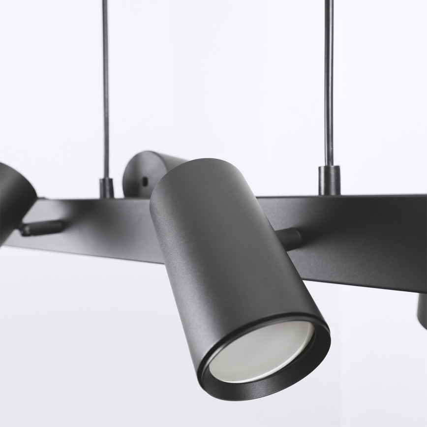 Brilagi - LED RGBW dimbare hanglamp aan kabel SELE 6xGU10/6,5W/230V 2700-6500K zwart + afstandsbediening