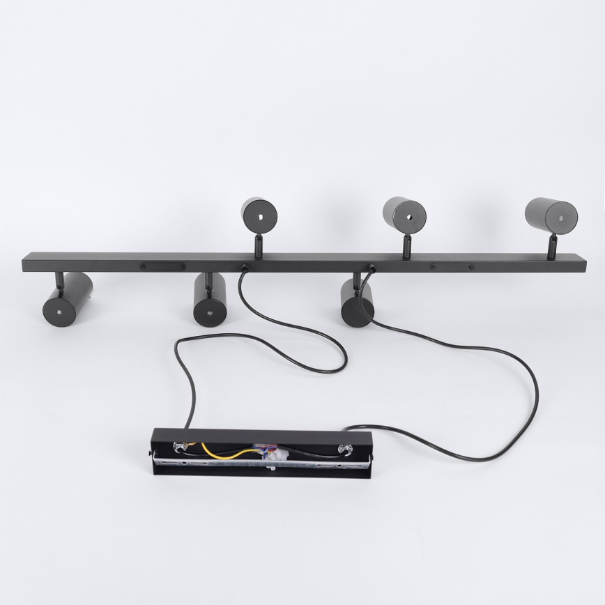 Brilagi - LED RGBW dimbare hanglamp aan kabel SELE 6xGU10/6,5W/230V 2700-6500K zwart + afstandsbediening