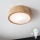 Brilagi - Dimbare LED RGBW plafondlamp CARVALHO 1xE27/9W/230V 2700-6500K Wi-Fi eiken Ø 27,5 cm