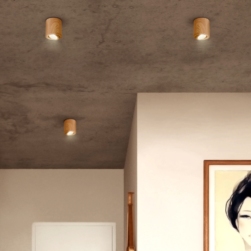 Brilagi - LED RGBW dimbare spot MIA 1xGU10/6W/230V 3000K 84x80 mm bruin + afstandsbediening