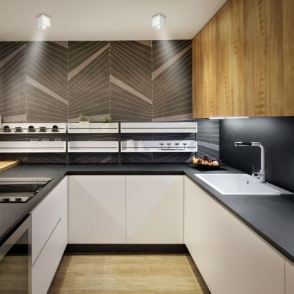 Brilagi - LED RGBW dimbare spot MIA 1xGU10/6W/230V 3000K 84x80 mm wit + afstandsbediening