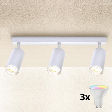 Brilagi - dimbare LED RGBW-spot SELE 3xGU10/4,8W/230V 3000K wit + afstandsbediening