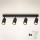Brilagi - Dimbare LED RGBW spot SELE 4xGU10/4,8W/230V 3000K zwart/goud + afstandsbediening