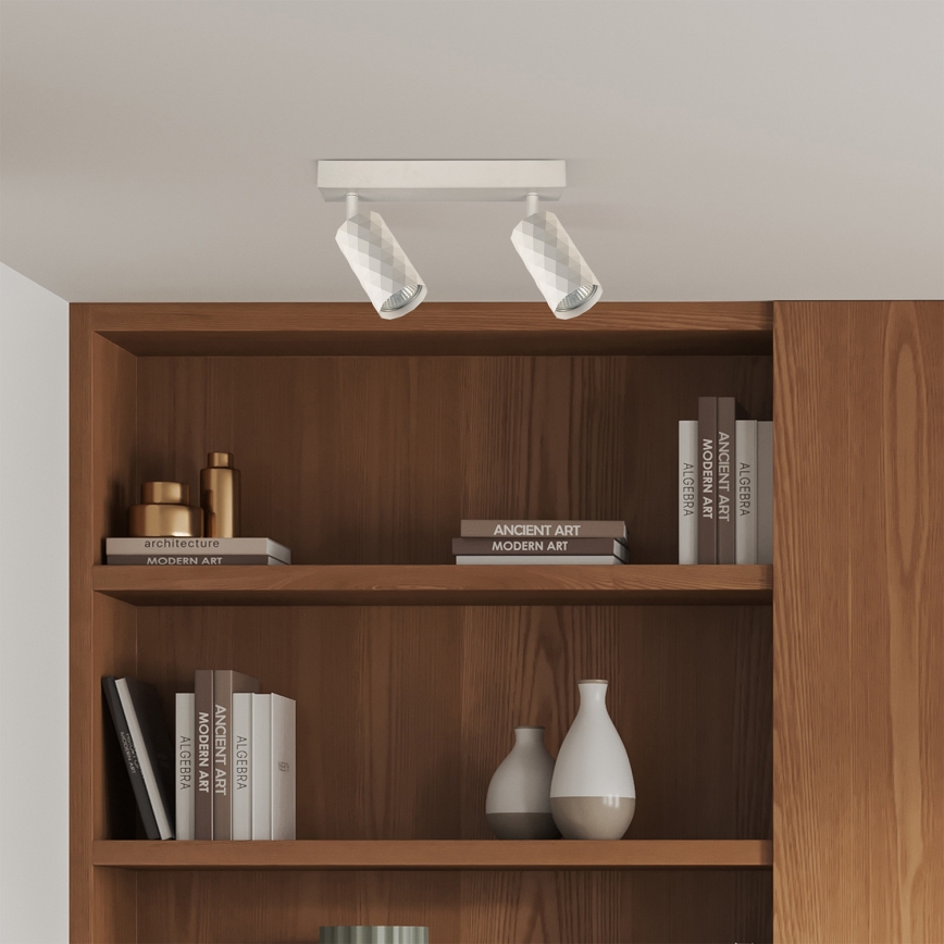 Brilagi - LED RGBW Dimbare spot SELE DIAMANT 2xGU10/6,5W/230V 2700-6500K Wi-Fi wit