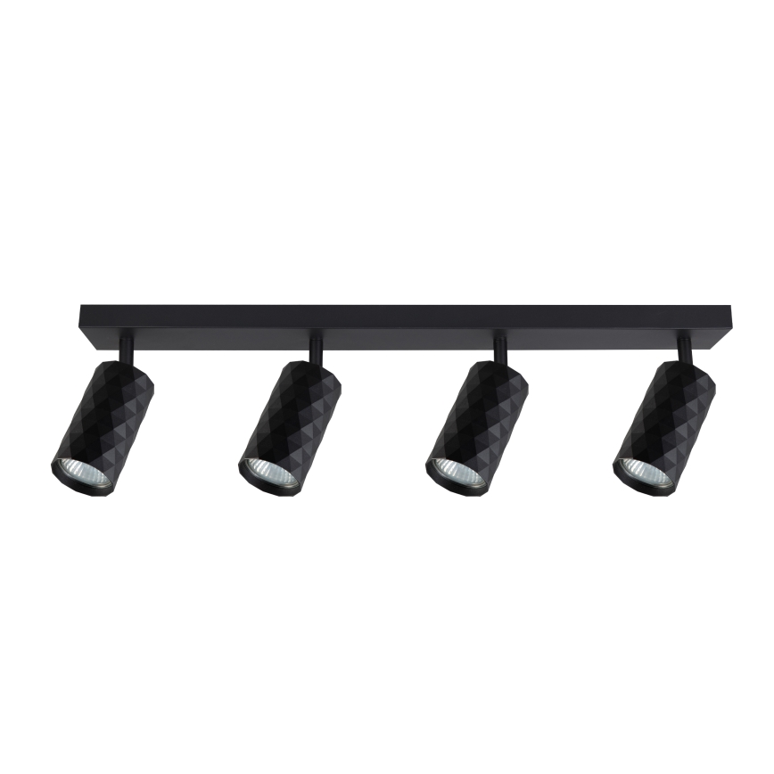 Brilagi - LED RGBW dimbare spotlamp SELE DIAMANT 4xGU10/4,8W/230V 3000K zwart + afstandsbediening