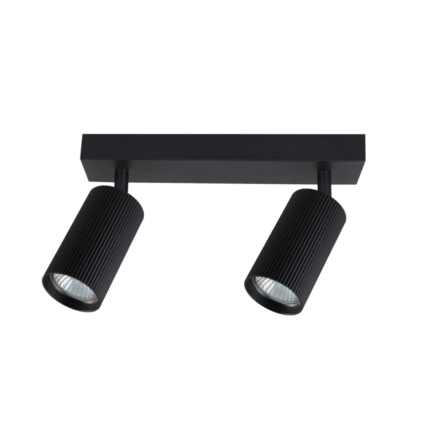 Brilagi - LED RGBW Dimbare spot SELE MODERN 2xGU10/4,8W/230V 3000K zwart + afstandsbediening