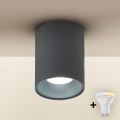 Brilagi - Dimbare LED RGBW-spot TRINE 1xGU10/4,8W/230V 3000K antraciet + afstandsbediening