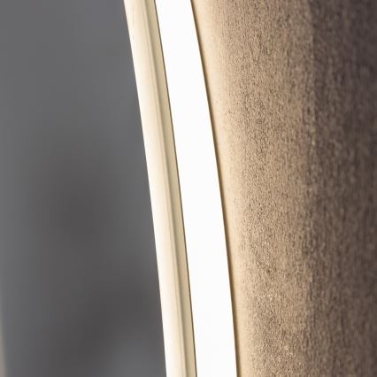 Brilagi - LED Dimbare verwarmde badkamerspiegel met randverlichting CLARA ECO LED/12W/230V Ø 60 cm 3000/4000/6500K IP44 CRI 90