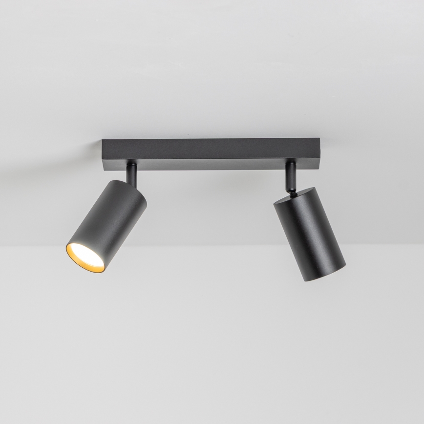 Brilagi - LED RGBW dimbare spot SELE 2xGU10/6,5W/230V 2700-6500K zwart/goud
