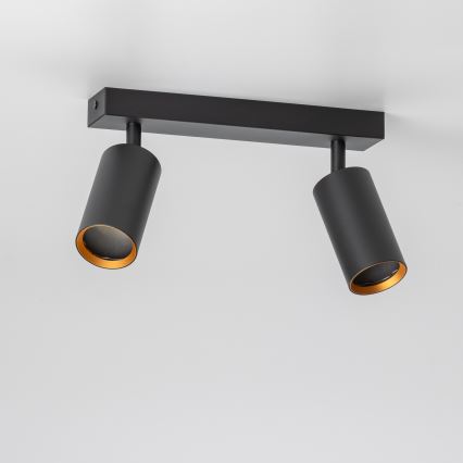 Brilagi - LED RGBW dimbare spot SELE 2xGU10/6,5W/230V 2700-6500K zwart/goud