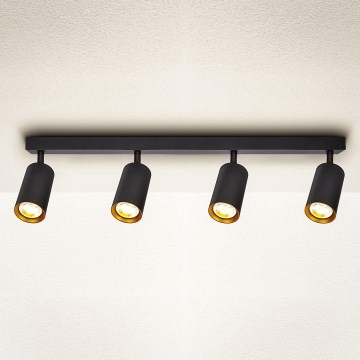 Brilagi - Dimbare LED-spot SELE 4xGU10/6,5W/230V 2700-6500K zwart/goud