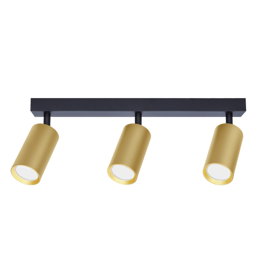 Brilagi - Dimbare LED RGBW spot SELE GOLDEN 3xGU10/4,8W/230V 3000K zwart/goud + afstandsbediening