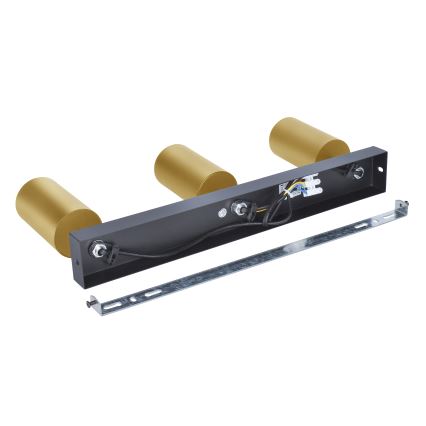 Brilagi - Dimbare LED RGBW spot SELE GOLDEN 3xGU10/4,8W/230V 3000K zwart/goud + afstandsbediening