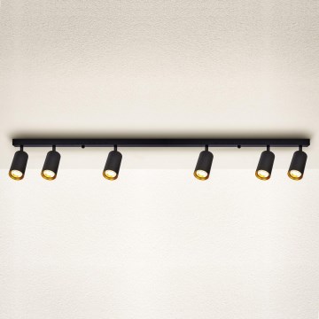 Brilagi - Dimbare LED-spotarmatuur SELE 6xGU10/6,5W/230V 2700-6500K zwart/goud
