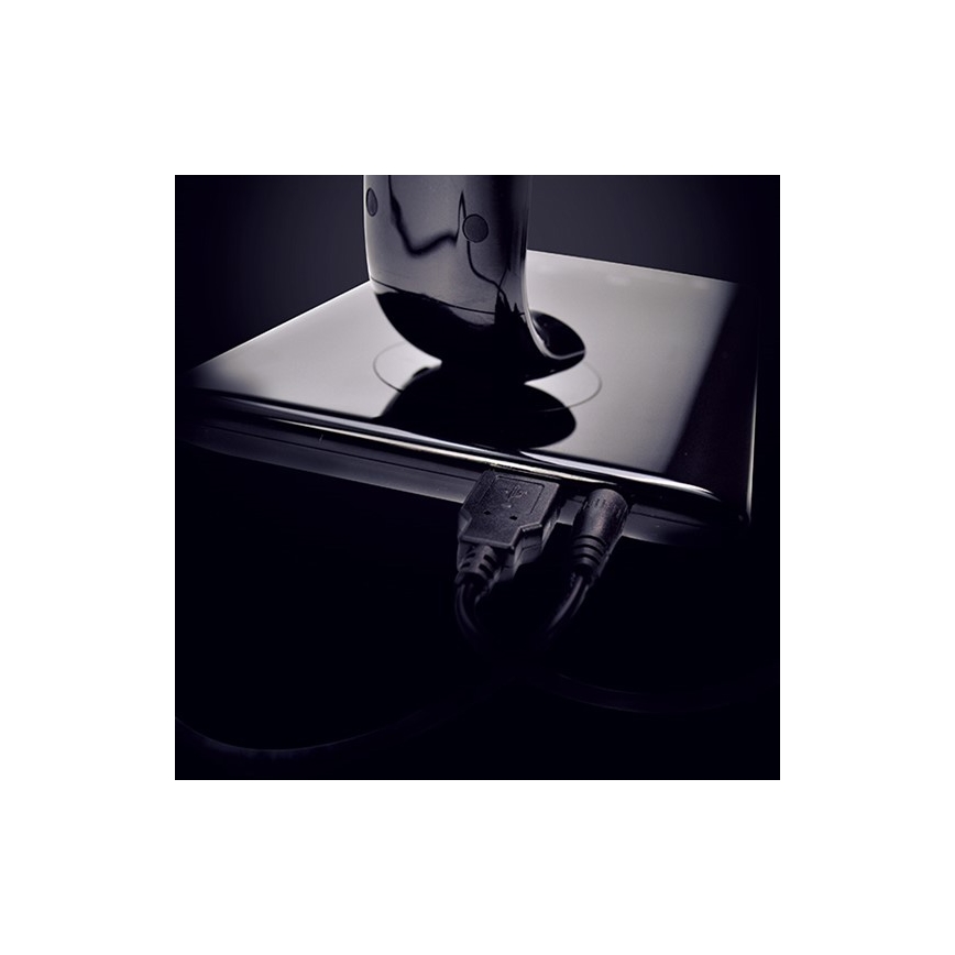 Brilagi - Dimbare LED Tafel Lamp met USB verbinding LED/12W/230V zwart