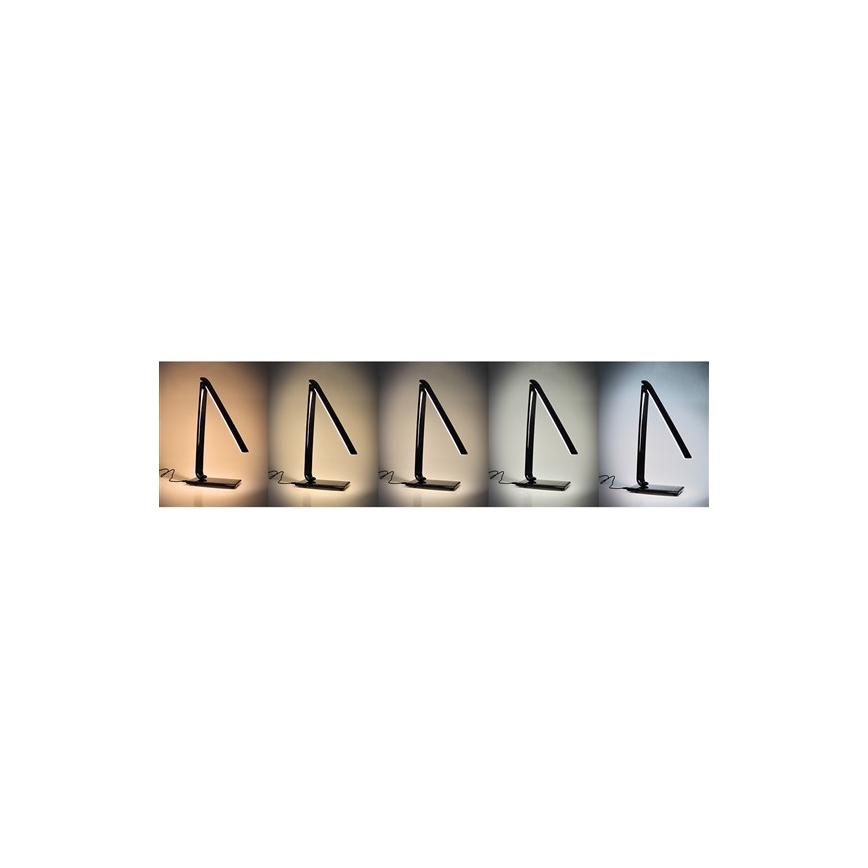Brilagi - Dimbare LED Tafel Lamp met USB verbinding LED/12W/230V zwart