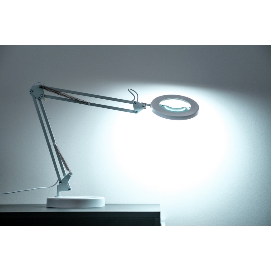 Brilagi - Dimbare LED tafellamp met een vergrootglas ​ LENS LED/12W/5V 3000/4200/6000K wit