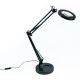 Brilagi - Dimbare LED tafellamp met een vergrootglas ​ LENS LED/12W/5V 3000/4200/6000K zwart