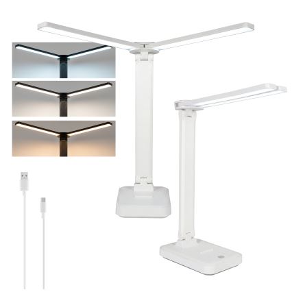 Brilagi - Dimbare LED-tafellamp MODO DUO LED/8W/5V 3000/4000/6500K wit