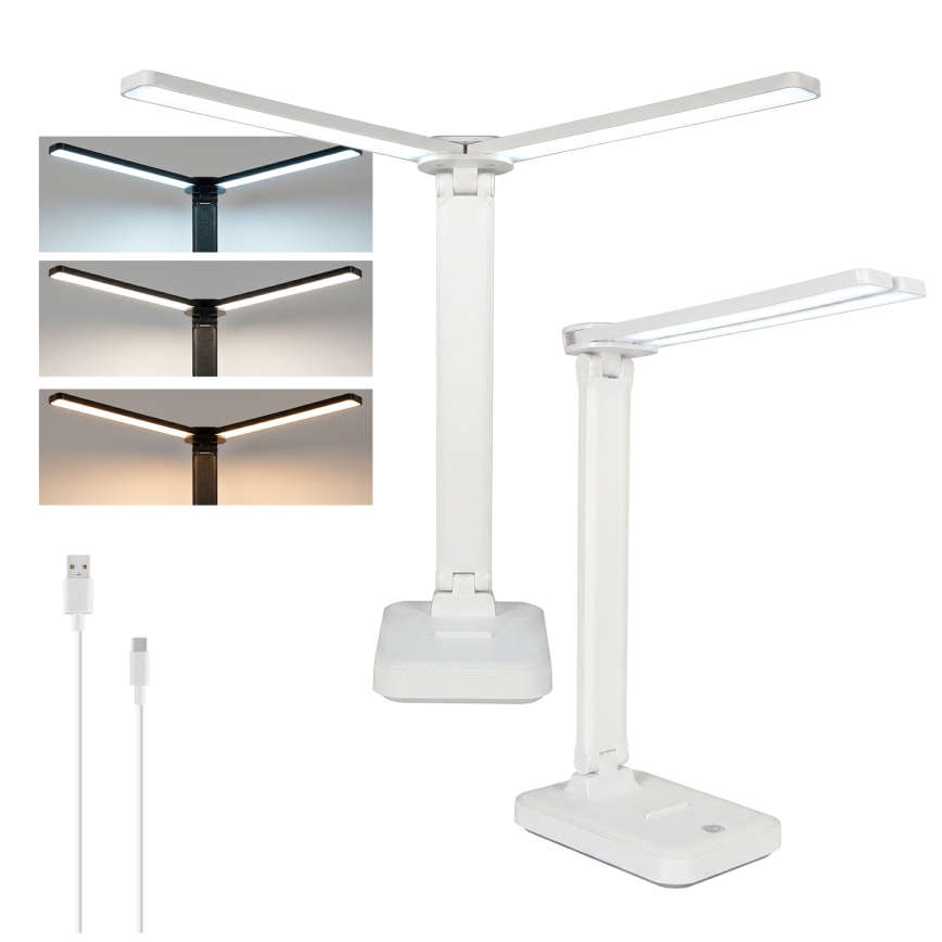 Brilagi - Dimbare LED-tafellamp MODO DUO LED/8W/5V 3000/4000/6500K wit