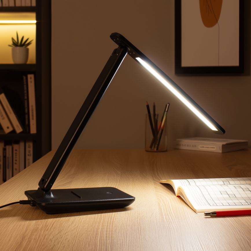 Brilagi - Dimbare LED-tafellamp MODO LED/7W/230V 3000/4000/6500K zwart