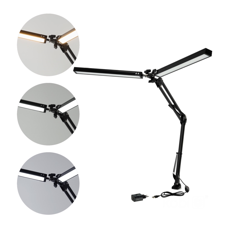 Brilagi - Dimbare LED tafellamp VARIO 2xLED/14W/230V 3000-6000K zwart